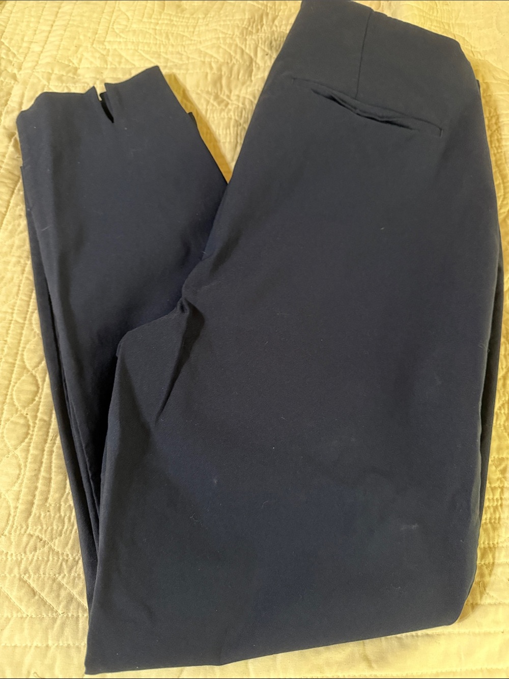 Chico's Straight Leg Navy Blue Ankle  Pants SZ 16